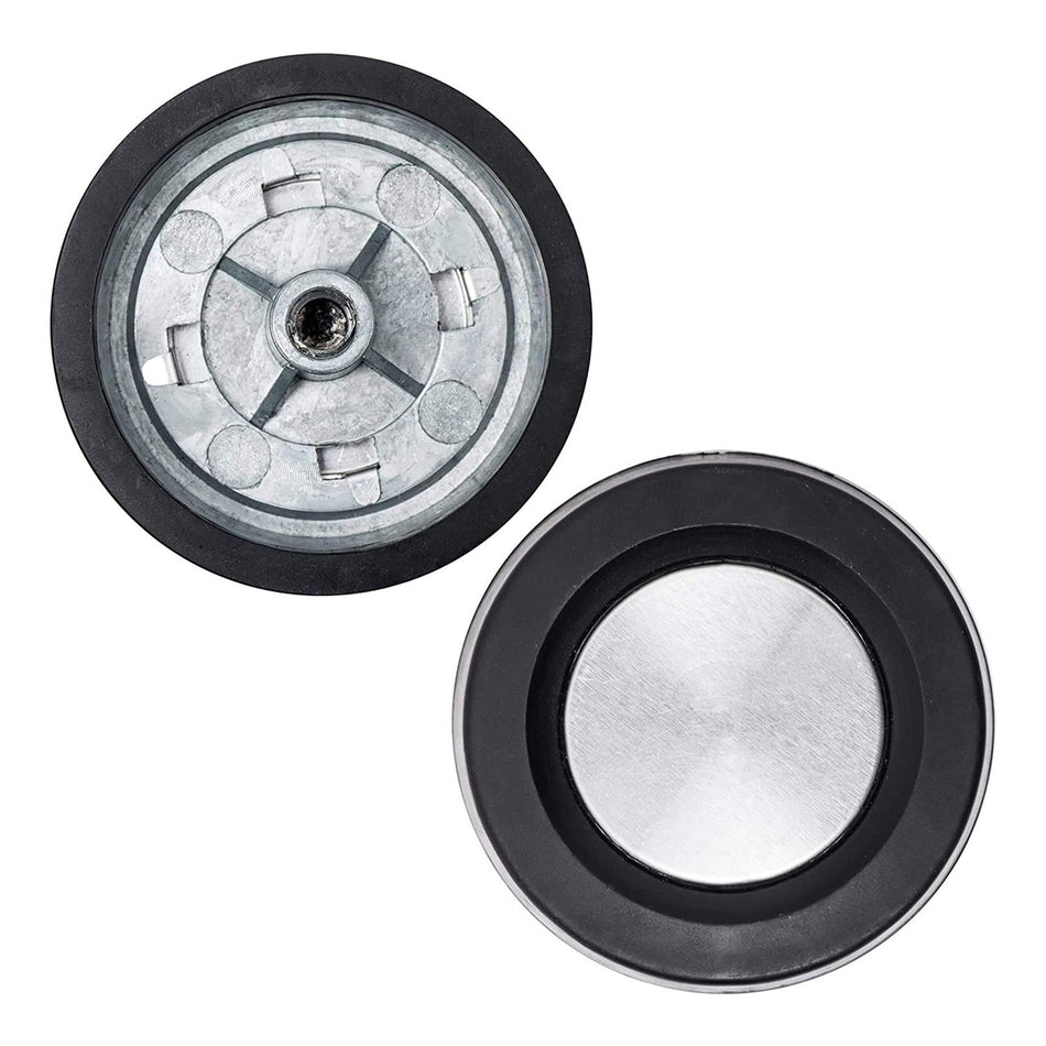 Front and back view of 3362624 washing machine timer knob compatible with Whirlpool and Kenmore appliances.