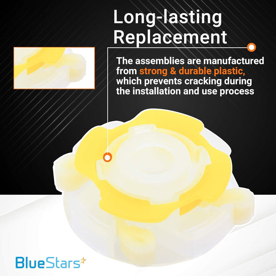 Durable plastic washer agitator cam repair kit component for Whirlpool and Maytag washers.