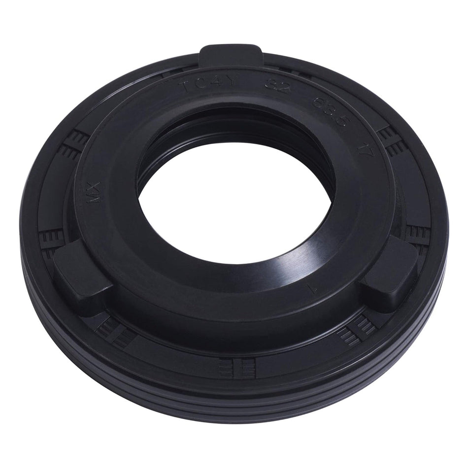 Black rubber washer tub seal replacement for GE and Hotpoint washing machines.