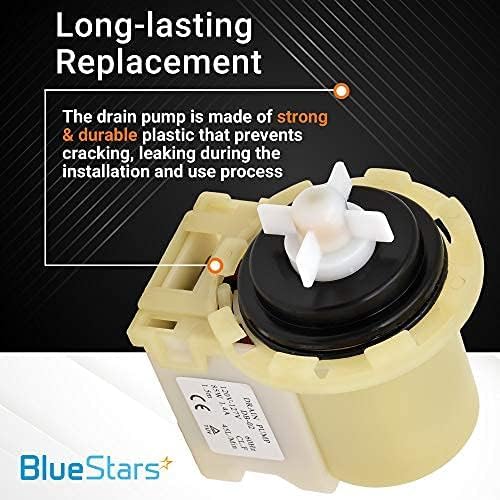 8540024 washing machine drain pump replacement with durable plastic housing and white impeller.