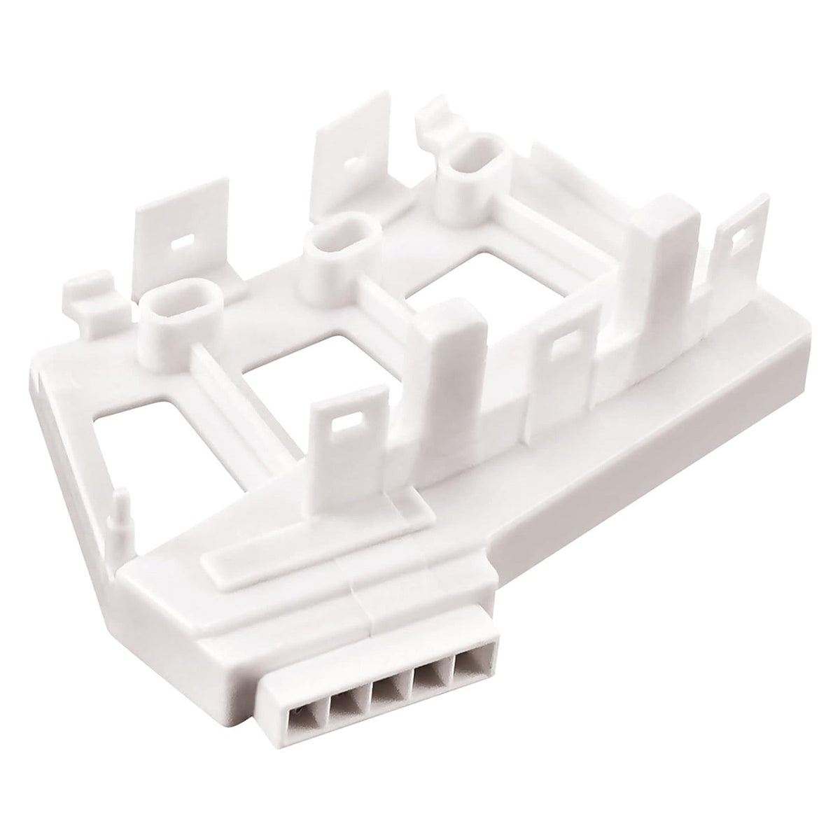 White plastic housing for 6501KW2002A washer rotor position sensor assembly.