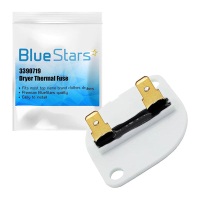 3390719 dryer thermal fuse replacement part with BlueStars branded packaging.