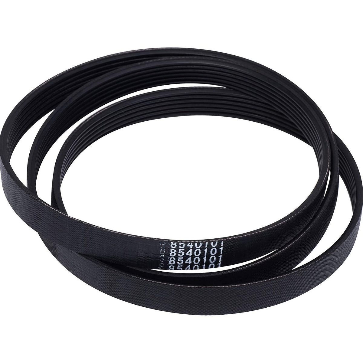 8540101 Washer Belt, coiled plain product view with part number printed on the belt