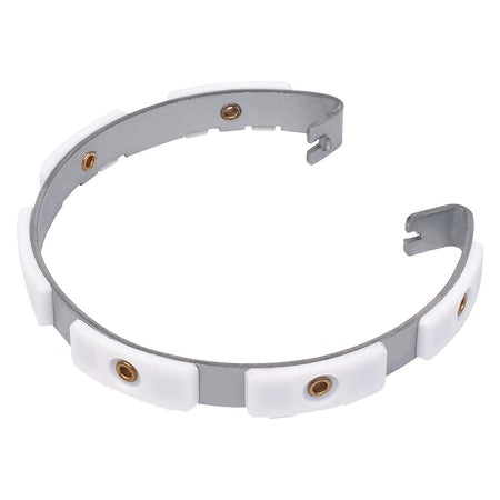 W10817888 washer clutch band replacement with six white friction pads for Whirlpool and Kenmore washing machines.