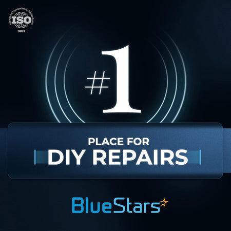 BlueStars #1 place for DIY repairs graphic for W10112253 mixer worm gear replacement parts.