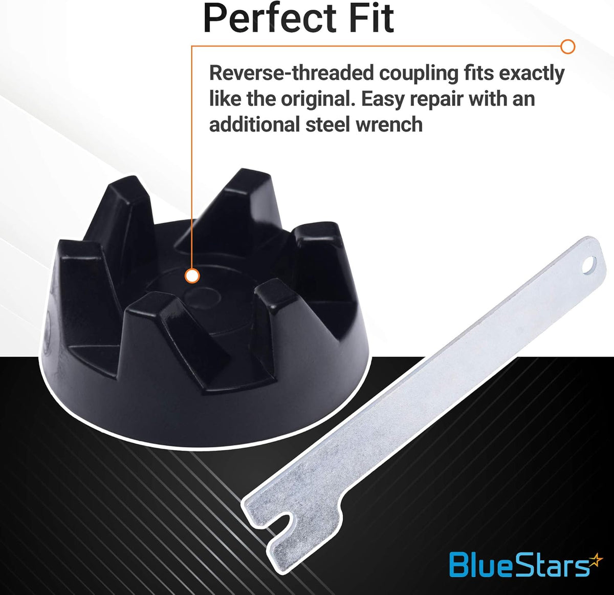 9704230 blender drive coupler and steel spanner wrench kit for KitchenAid blenders.