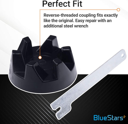 9704230 blender drive coupler and steel spanner wrench kit for KitchenAid blenders.