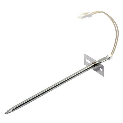 WPW10181986 range oven sensor probe with mounting bracket and white wire connector for Whirlpool and Kenmore ranges.