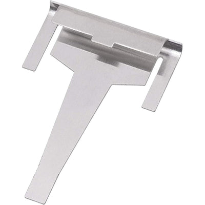 Metal evaporator drain clip for Samsung refrigerators, part DA61-06796A.