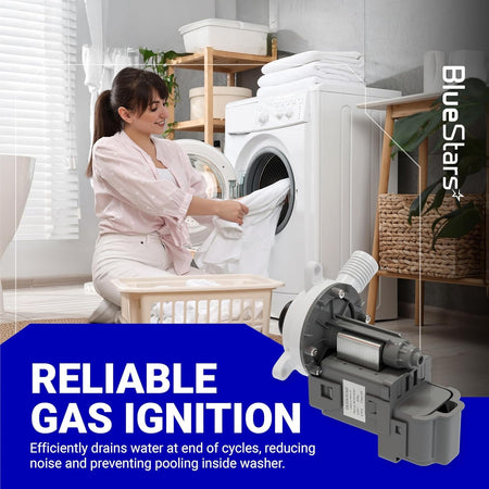 W10276397 washer drain pump replacement for Whirlpool, Kenmore, and Maytag washing machines.