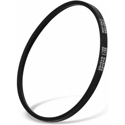 27001006 Washer Drive Belt, plain product view with printed markings visible