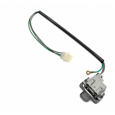 285671 Washer Lid Switch, front view with wiring harness, connector, and metal switch assembly