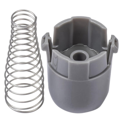 AGM73610701 washer magnetic door plunger replacement kit with gray plastic housing and metal tension spring.