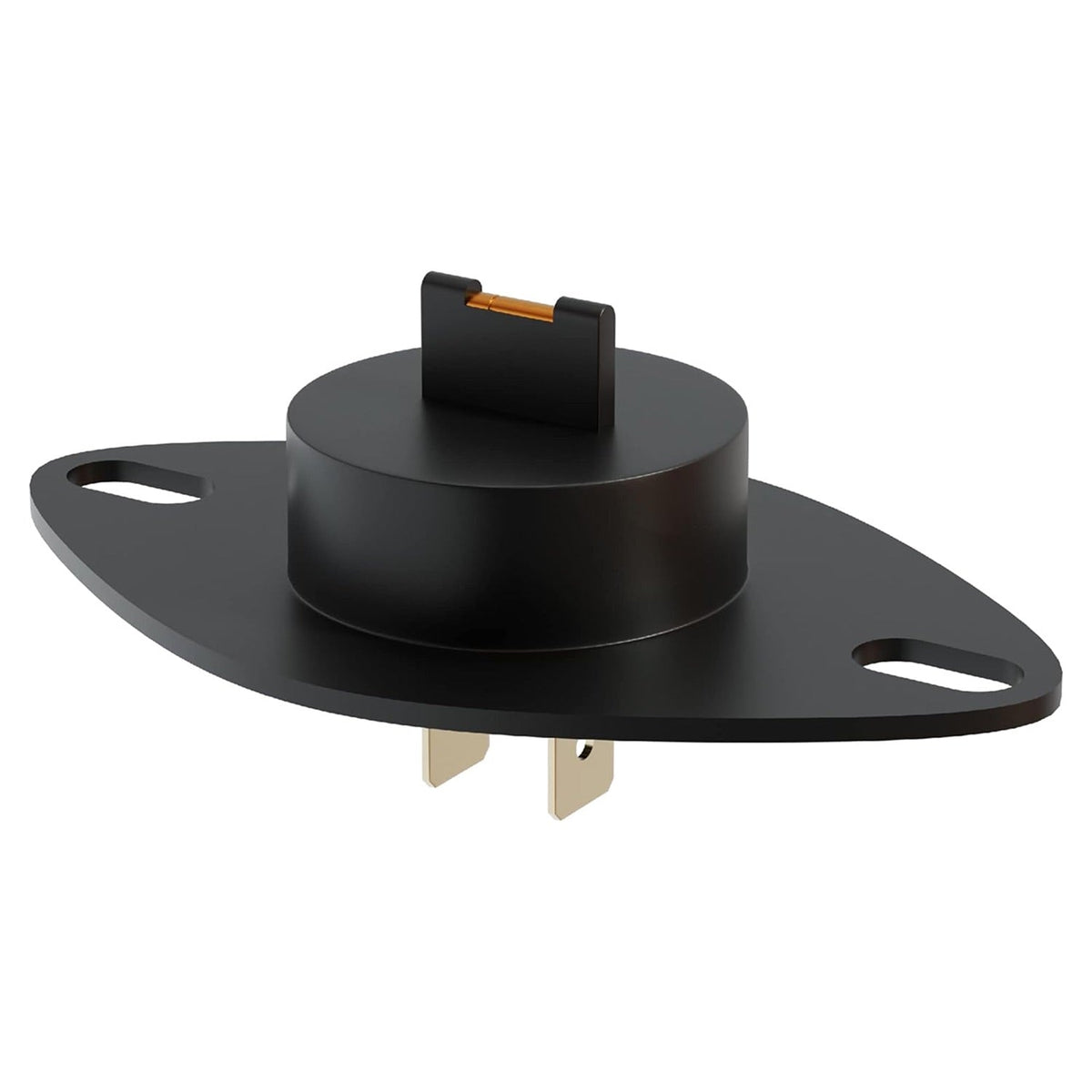 DC32-00007A dryer thermistor replacement with mounting flange and two metal terminals for Samsung and Kenmore dryers.