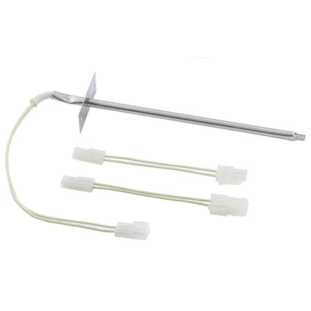 12001656 oven temperature sensor with mounting bracket and two wire harness adapters for Whirlpool and Kenmore ovens.