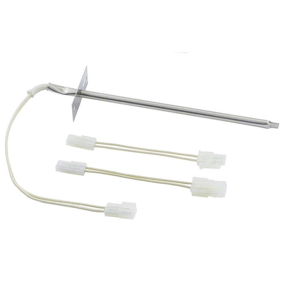 12001656 oven temperature sensor with mounting bracket and two wire harness adapters for Whirlpool and Kenmore ovens.