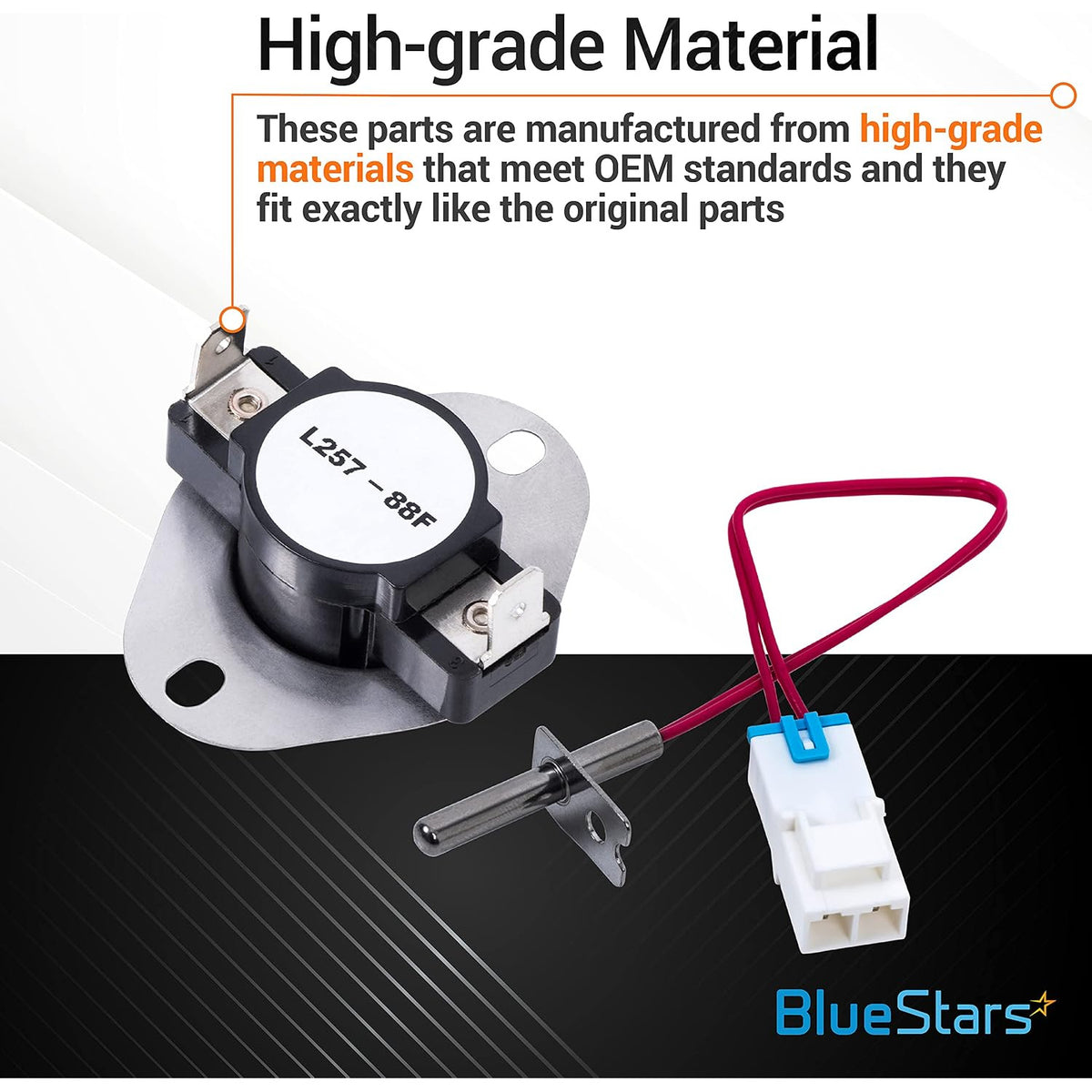 6931EL3003D Limit Thermostat & 6323EL2001B Thermistor & 6931EL3001E Thermostat, high-grade parts shown