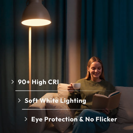 High CRI 90 plus ST19 LED vintage bulb providing 2700K soft white eye protection lighting