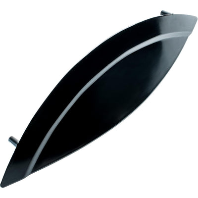 134412860 washer door handle replacement, front view of the black curved handle